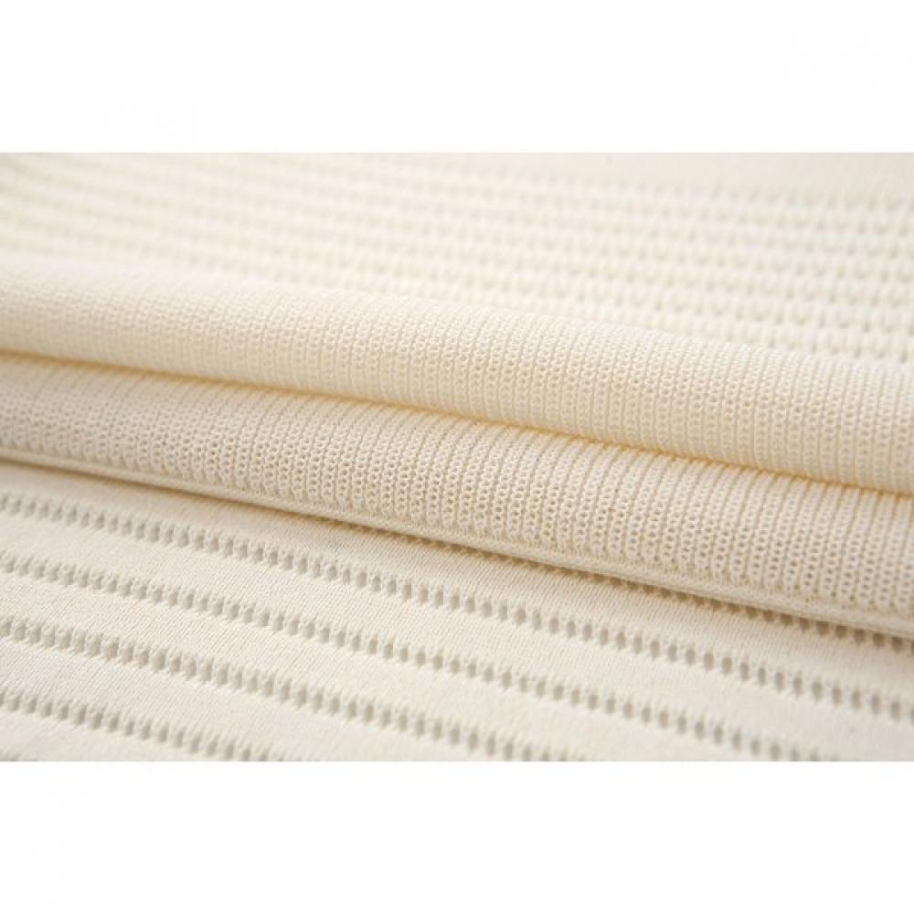 FURINA Ice Cotton Stripe Knit Vest Italian