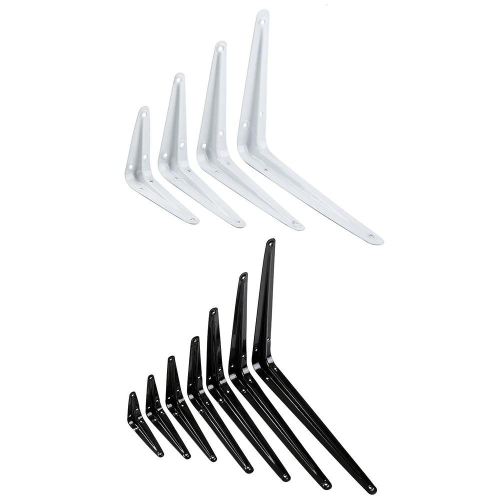 1 szt. 4-14 cali Trójkątny wspornik Montaż ścienny Wiszący Czarny Biały Wspornik montażowy Metalowy L-kształtny Narożnik półki