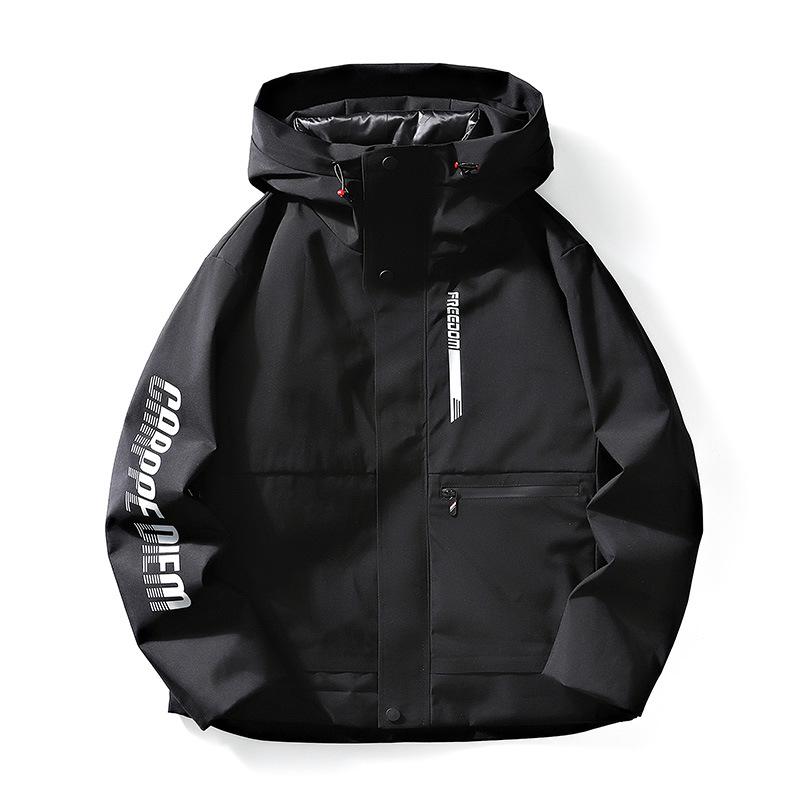 Unisex Mountain Three-in-One Waterproof Windproof Hooded Jacket - Perfect for Couples and Groups