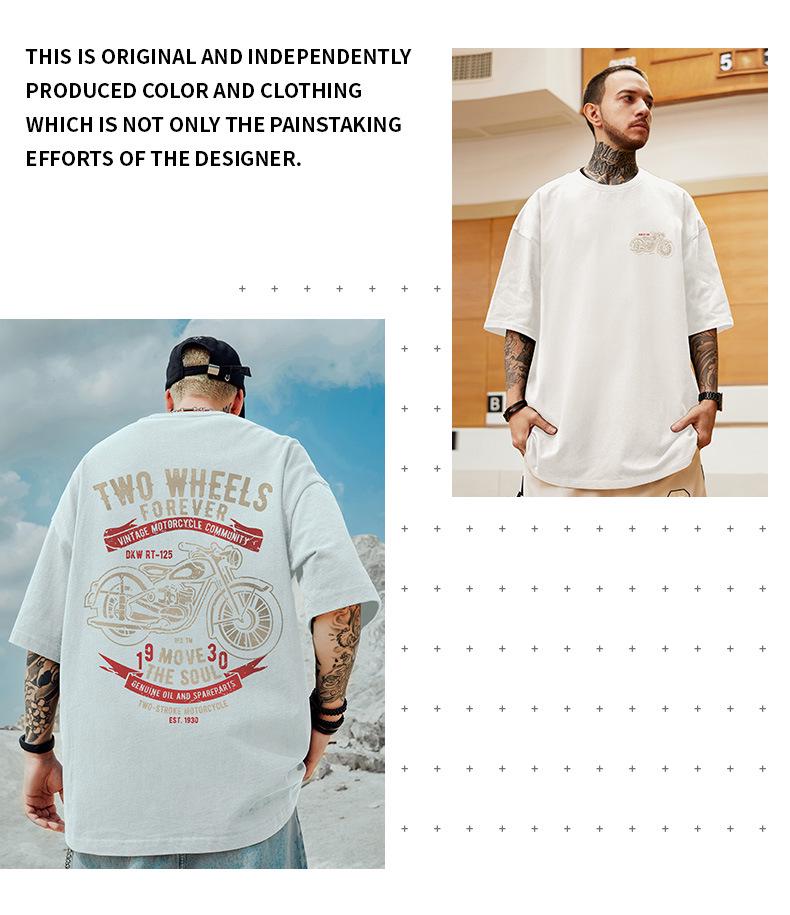 8XL Μοντέρνο Ανδρικό Μπλουζάκι Μανίκι Μισό Αμερικανο-Ιαπωνικού Στυλ, 2023 Streetwear με Στρογγυλή Λαιμόκοψη.