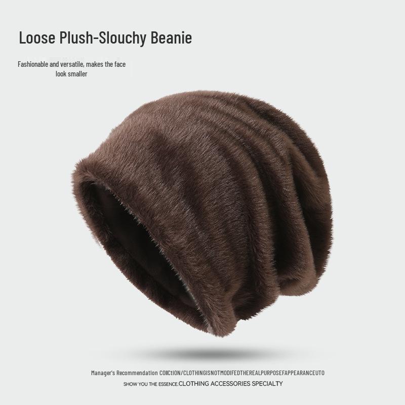 Korean Style Trendy Slouchy Beanie for Women and Men - Thin, Knitted, Youthful Fashion with Applique Design.