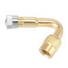 4 Pcs Tire Valve Stem Extension Adapters 45-Degree Brass Valve Extenders For Cars RV Motorcycles For Tires(Gold)