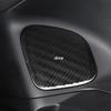Self-Adhesive 4PCS 3D Aluminum Car Speaker Logo Stickers for Jeep Wrangler Grand Cherokee Compass Auto Interior Decor Accessorie