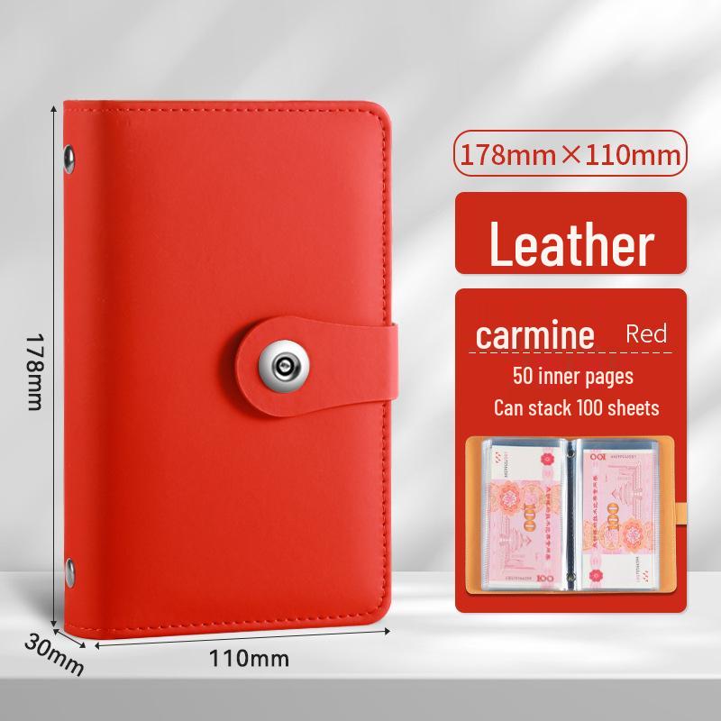 Münz- und Banknoten-Sammelalbum mit großer Kapazität und Logodruck