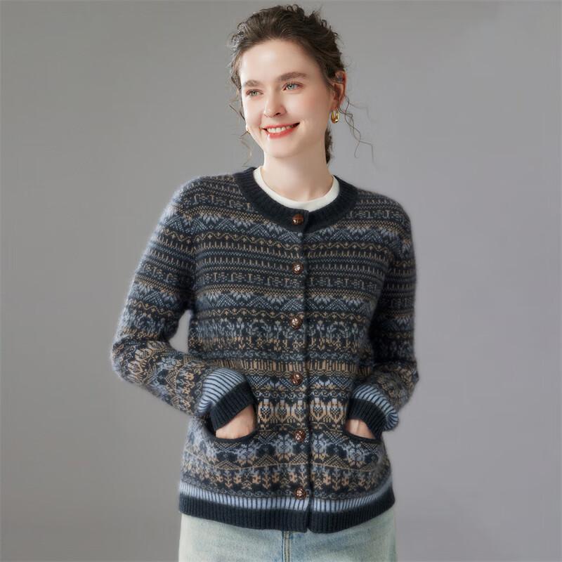 Fanzhen Women's 2025 Autumn/Winter Cashmere Cardigan