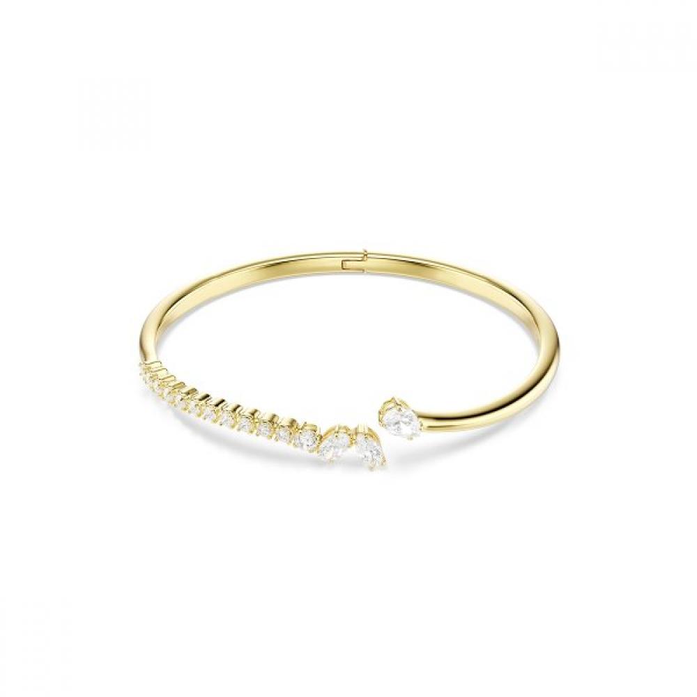 Swarovski Gold Tone Open Bangle Bracelet 5761639 5750440