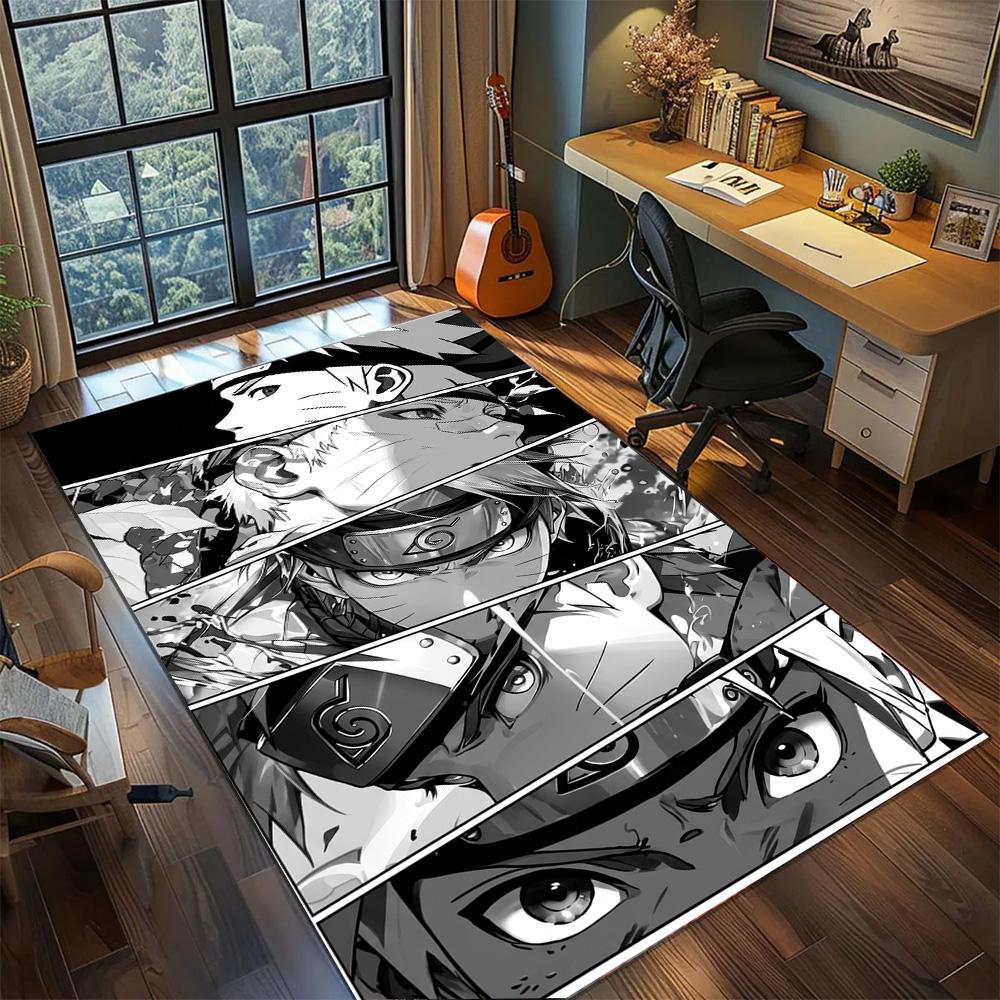 Uzumaki Naruto Carpet Non Slip Washable Floor Mat Large Area Rug for Gamer Room Bedroom Decor