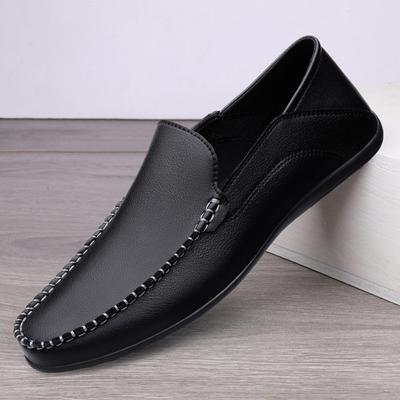 2025 Slipper Herren Fahrschuhe Mann Mokassins Leder Casual Mode Hochzeitsschuhwerk Slipper Flats Groß Übergröße 38-47