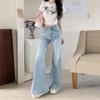 High-Waisted Slimming Retro Micro-Flare Jeans for Women - Summer 2025 Collection
