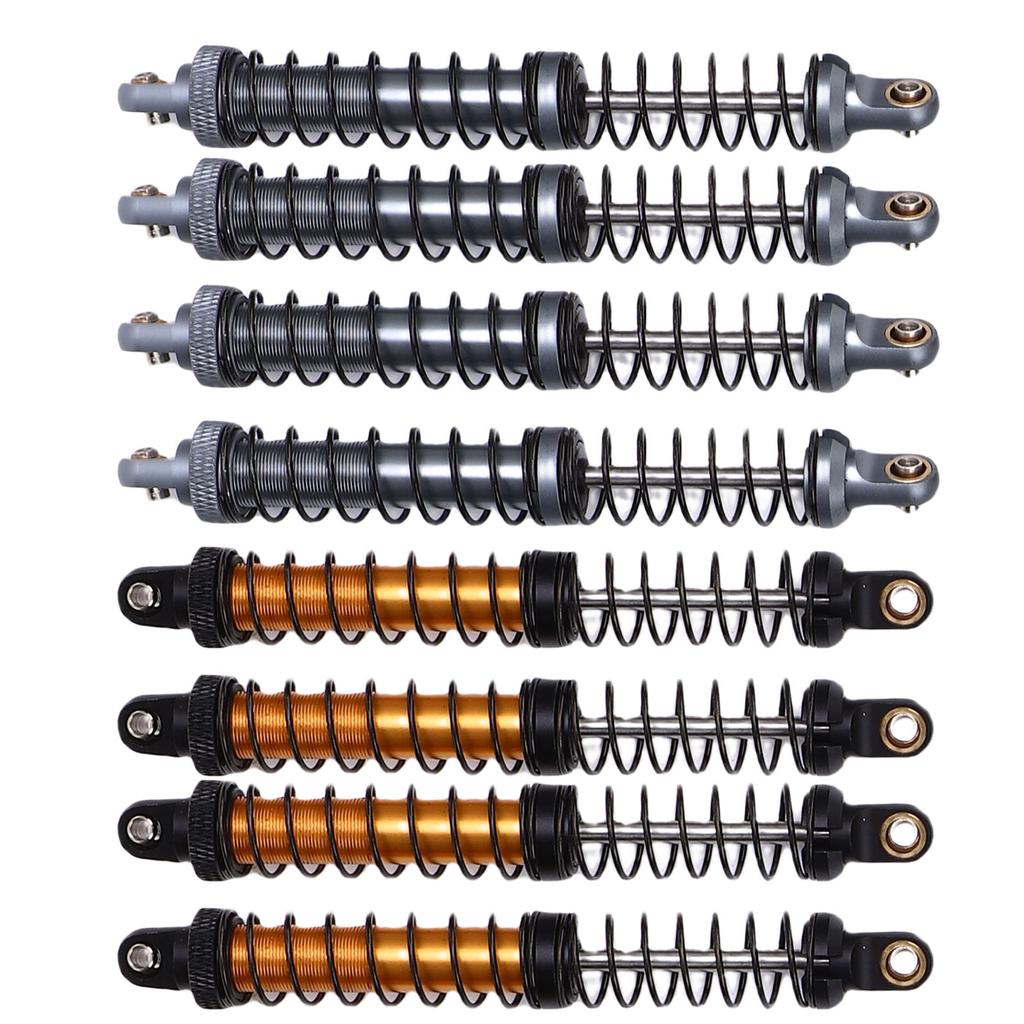 4pcs 110mm RC Shock Absorber Damper Dual Stage Spring Shocks for 1/10 RC Crawler Car Upgrade Parts