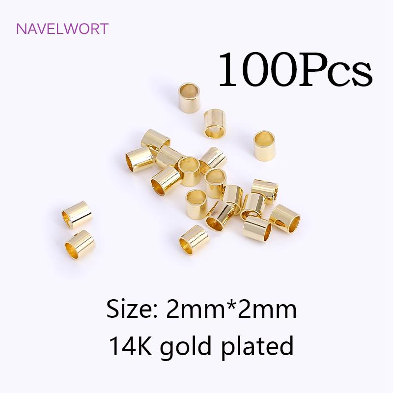 

DIY Jewelry Making Accessories 18K Gold Plated Brass Crimp Bead,Lobster Clasps,Protector For Jewelry,Supplies For Jewelry