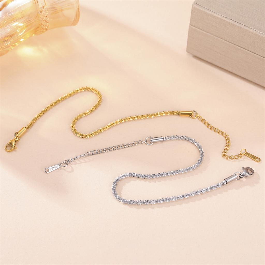 Stainless Steel Beads Chain Bracelets for Women Fashion Basic Bracelets Light Luxury Jewelry Accessories Gift Wholesale