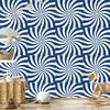 Hippie Background Wallpaper Blue and White for Living Room and Bedroom 50x1000