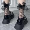 Women's Invisible Fishnet Socks: Summer Mesh Style with Thickened Soles, Non-Slip Design