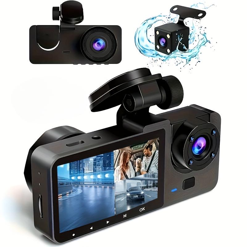 4K Premium Three-channel Front and Rear Built-in Tachograph, Full HD Car Camera with Infrared Night Vision, Easy To Install Christmas Gift-Y15