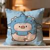 Popular L-Llulu Pig Cushion Cover Soft Washable Pillow Case Multi-Scene For Couch Bed Travel Office Use