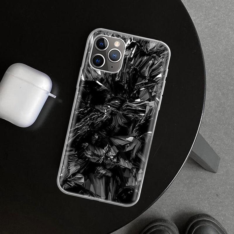 

Forged Carbon Pattern Phone Case Cover for iPhone 11 12 13 Mini 14 15 Plus 16 Pro Max 17 Air 7 8 + SE Art Customized Fundas 11 1 iPhone 13 Pro