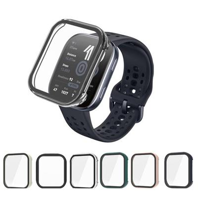 För Amazfit Bip 6 Fulltäckande Skyddsfodral med Inbyggd Skärmfilm Stötsäkert PC Hårt Skal Klockfodral Skyddstillbehör