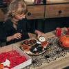1pc Halloween Decoration Table Runner,Spider Web Black Lace Table Runner for Kitchen Dinner Table,Halloween Decoration Indoor