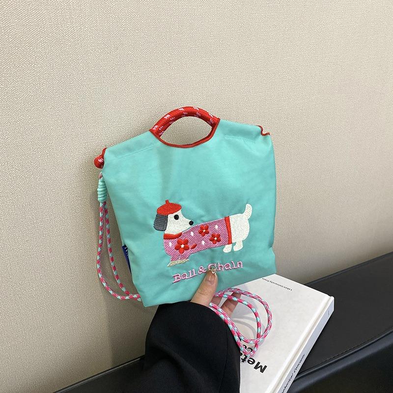 New cartoon handbag trend dachshund dog shoulder messenger bag explosive casual fashion bag women