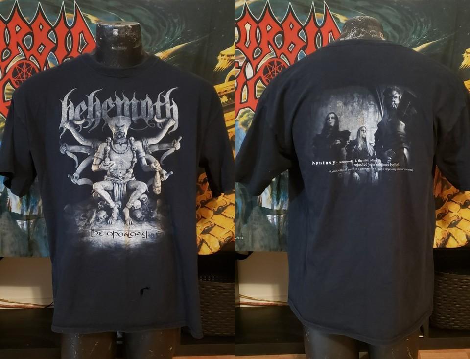 Behemoth Logo Black Cotton T-Shirt, Behemoth Unisex Tshirt Q7631 XXXL