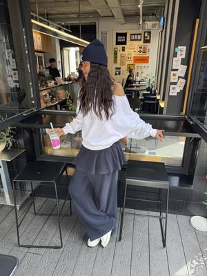 Dearsis Layered Skirt Pants (Navy)