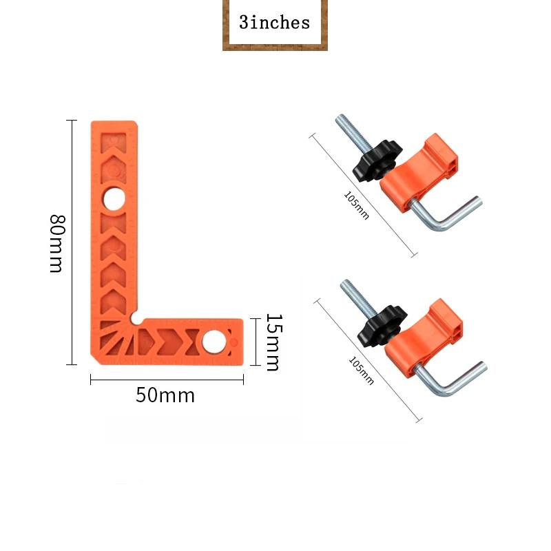 Cleme multifuncționale de localizare în unghi drept la 90° pentru prelucrarea lemnului Clip de fixare în formă de L Instrument de mână pentru poziționare în unghi drept auxiliar