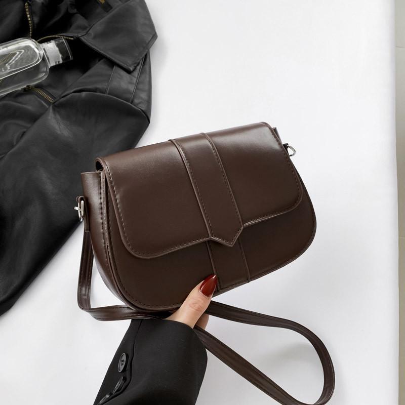 Vintage Chic Pu Shoulder Bag For Women Trendy Street Style Underarm Bag 2023