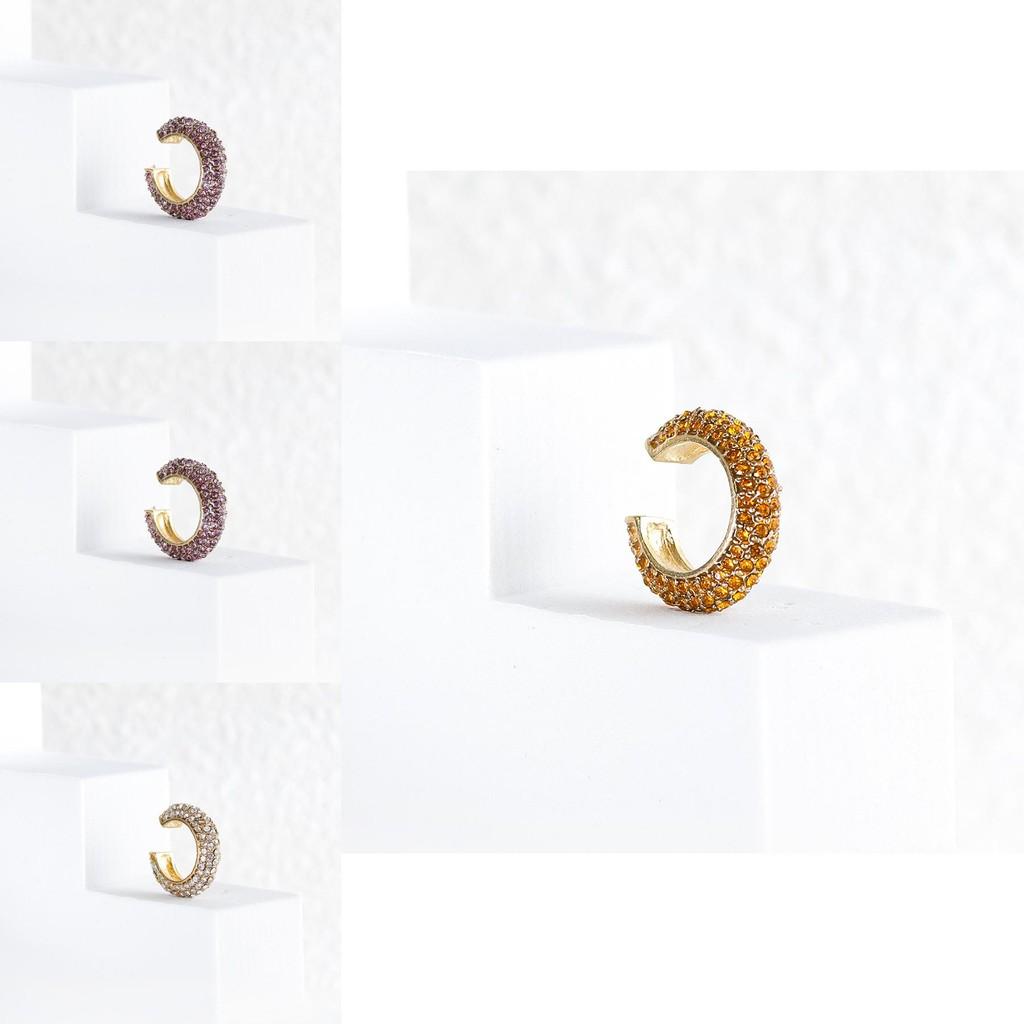 Trendy Alloy Clip-on Earrings For Women Unique Geometric Shapes Ideal For Gifts