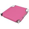 Chaise longue - vidaXL - Pliable - Acier enduit de poudre - Dossier réglable - Rose magento