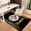 Pittsburgh Steelers Logo Area Rug for Office, Chair Rug, Decorative Carpet Livingroom Mat, Large Size Fan gifts Christmas gifts