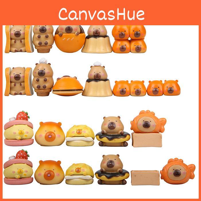 Capybara Food Themed Bread Miniature Garden Decor With Pvc Material For Home Office And Giftgiving