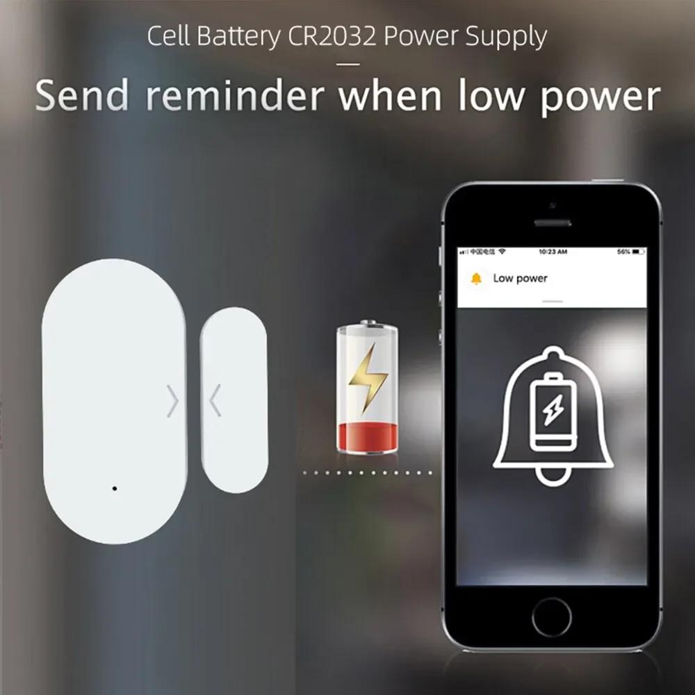 Drahtloser Magnetischer Tür-Fenster-Sensor für Smart Home Magnetische Erkennung Tür-Alarm Automatisierung