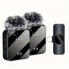 High qualityProfessional Wireless Lavalier Microphone With Intelligent Noise Cancellation, Omnidirectional Condenser Microphone, And Windproof
