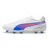 Puma King Match Komfortable Sport AG FG Fußballschuhe Herren Fußballschuhe Weiß Blau 107863-02
