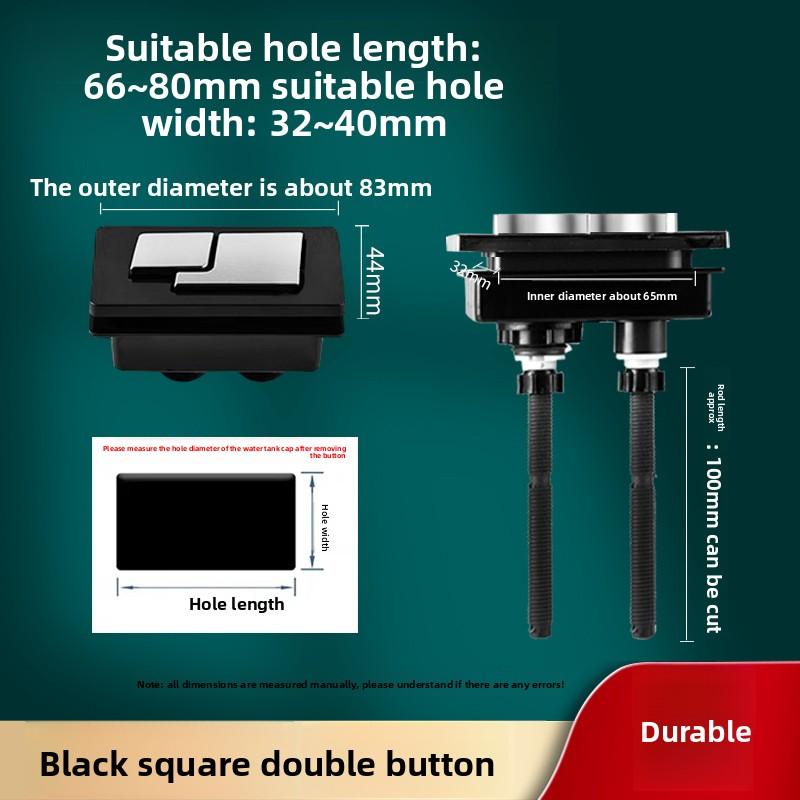 5PCS 38/48/58mm Universal Dual Flush Toilet Water Tank Button Round Valve Push Button Seat Water Tank Valve Bathroom Parts