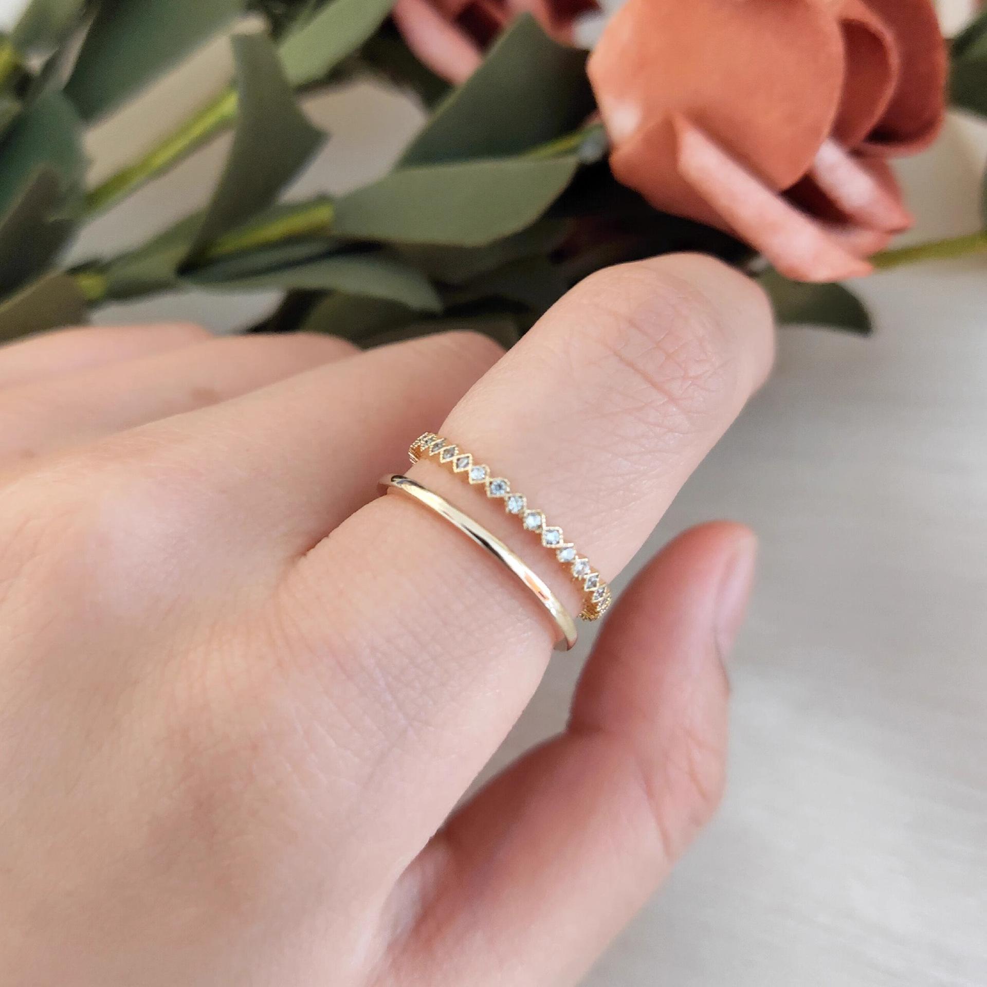 

Superior Zirconia Ring Female Light Luxury Niche Exquisite Design Sense of Fashion Personality Open Index Finger Ins Tide Everyday Dainty Ring