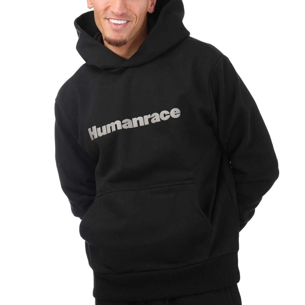 adidas X Pharrell Humanrace Logo Hoodie 'Black' Men's HG1812
