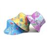 Spring and Summer Polyester Print Bucket Hat Fisherman Hat Outdoor Travel Sun Cap for Men and Women 256