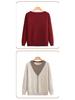Ultra-Soft Long-Sleeve Sweater for Middle-Aged Women - Perfect for Spring & Autumn