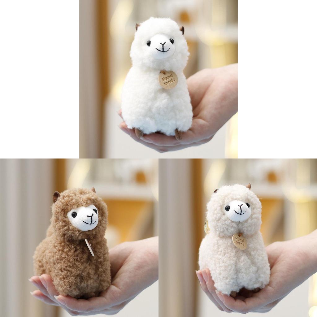 Alpaca Plushie Animal Toy With Polyester Filling For Children Girls Bag Charm Gift