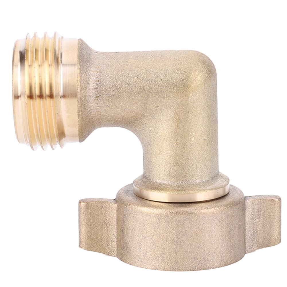 Cot Alama Furtun Gradina 90 Grade cu O-ringuri Fitinguri Alama Solida Cot Furtun 3/4inch pentru RV Camper Rulota Intrare Apa