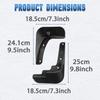 Wheel Guard Mudguards Car Mud Flaps Splash Guard Mud Flaps Black for Peugeot 301 2014-2018