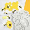 Bee Honeycomb Silicone Mold for Resin Soap Candle Making  Non-Stick Flexible Mold for Baking Chocolate Dessert Decoration