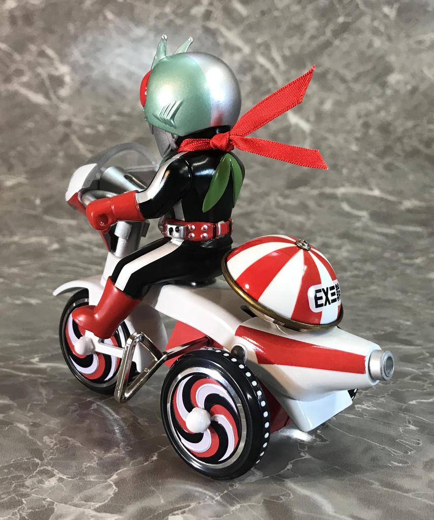 Art Storm EX Tricycle Kamen Rider New No. 2 B Type Wind-up Tricycle Figure