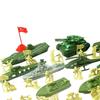 52 Pieces Soldier Figures Toys Playset Sand Table Decor Mini Layout Model Men Soldiers with