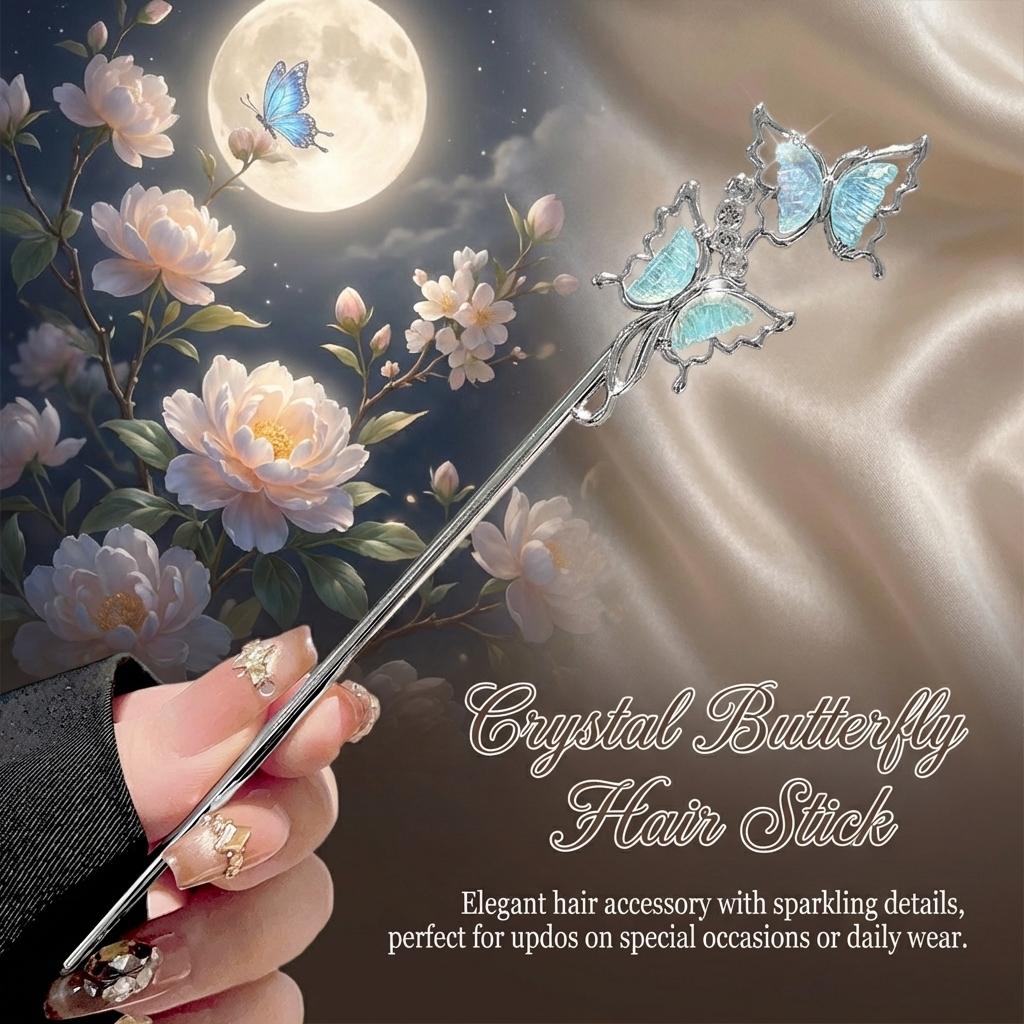 Exquisite Metal Hairpin Elegant Vintage Flower Hair Stick Girls Trendy Hair Decor Accessories Jewelry Hairpin
