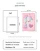Unicorn Heart Macaron Color Plush Diary: A5 Student Cartoon Planner with Wireless Binding