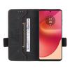 For Motorola Edge 50 Fusion 5G Wallet Case Hardware Decor Leather Phone Cover