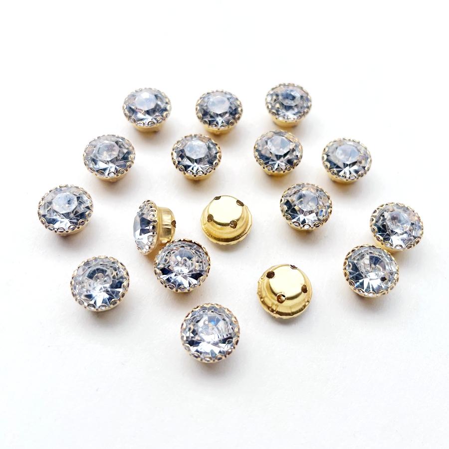 25 kusů náhodných smíšených barev 11mm šicí kamínkové diy šaty zdobené bižuterními doplňky Křišťálové kamínky